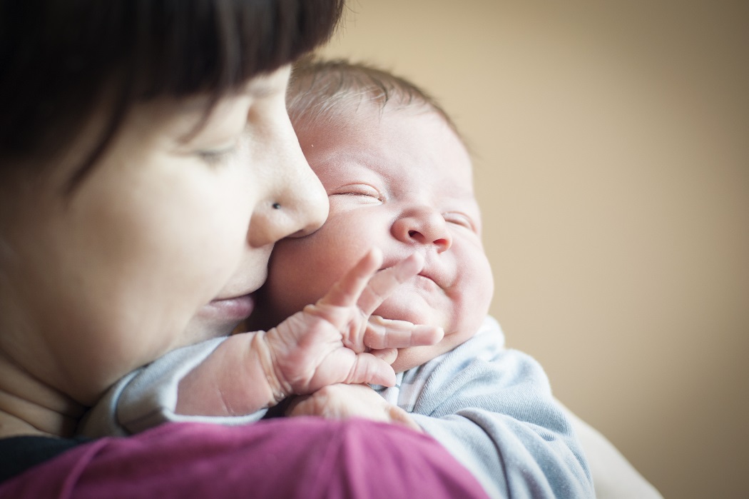 Mother with baby