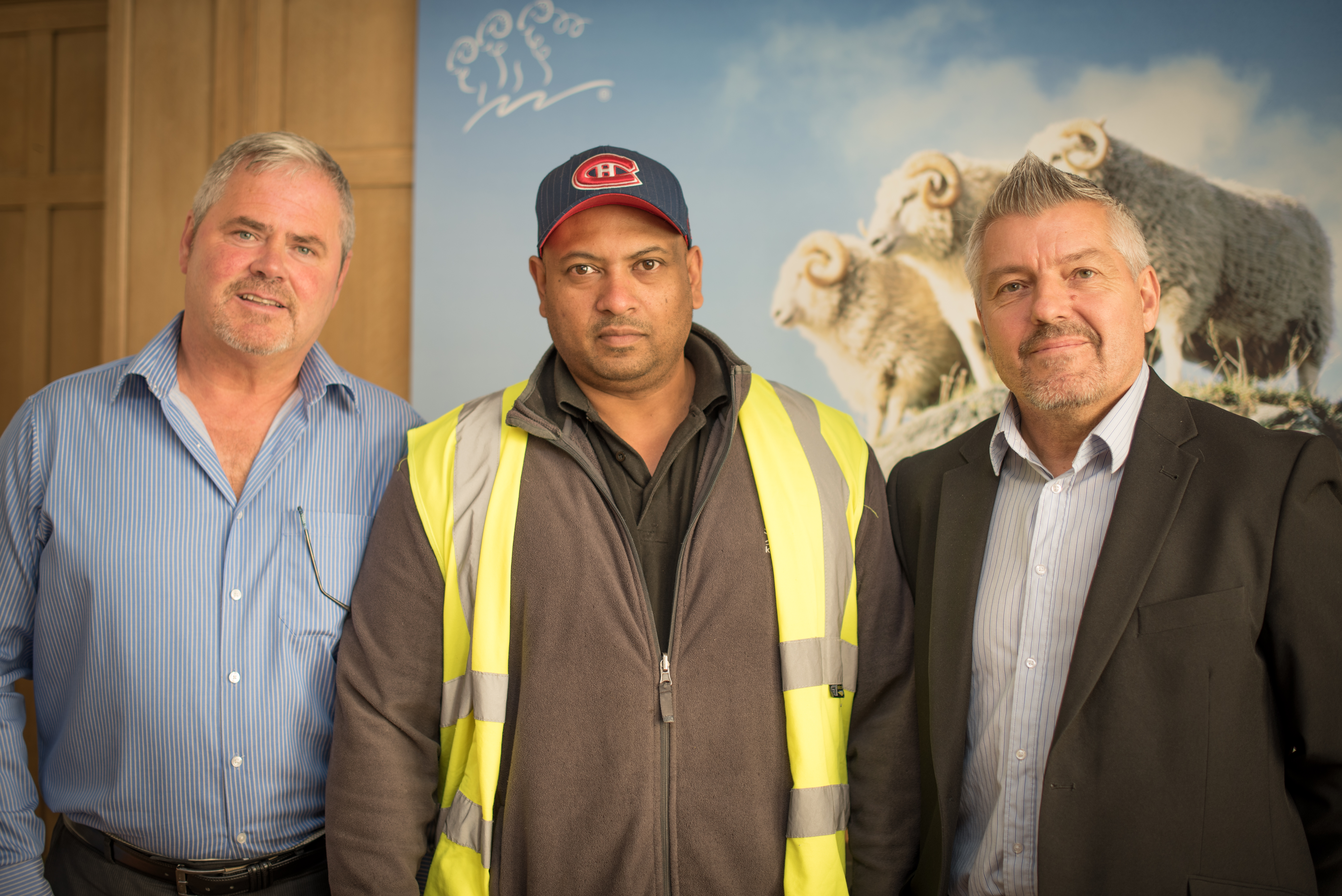 Left to right: Steve, Reshad, Val