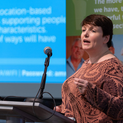 Anne Fox speaking at Clinks annual conference