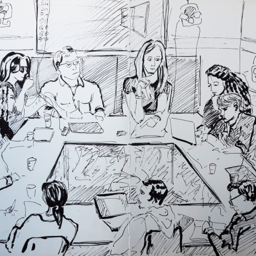 NCJAA archived illustration - Annual General Meeting - Erika Flowers