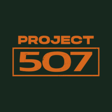 Orange Project 507 logo on a dark green background