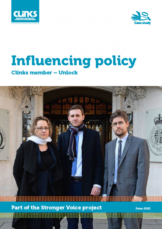 Influencing policy | Clinks member - Unlock