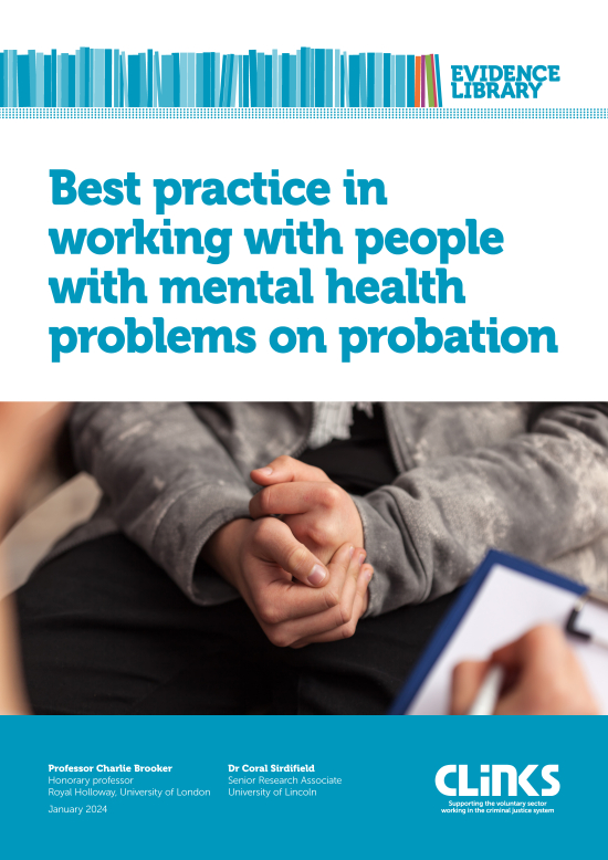 Best practice in working with people with mental health problems on probation cover