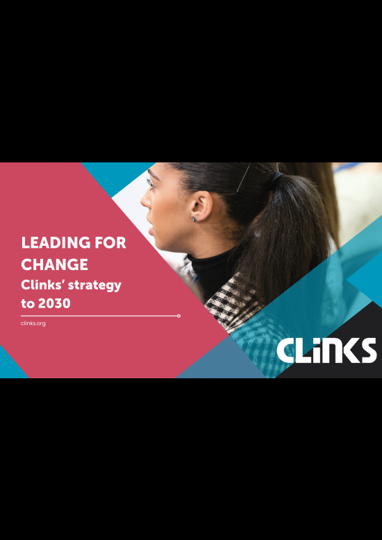 Clinks strategy to 2030 - Leading for change