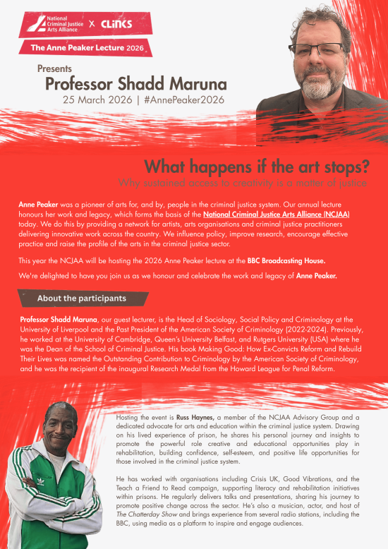 Anne Peaker 2026 programme